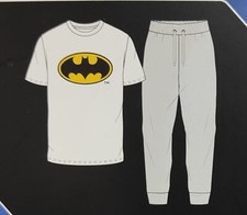 Brand New Batman Pyjama Set Short Sleeve T-shirt With Drawstring Trouser For Men