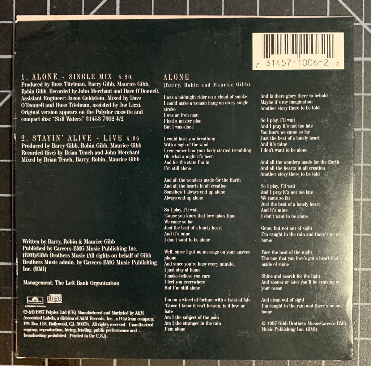 その他 Us Alone [CD] BSP-PN-1-Sid-eA.jpg?v=1719949150