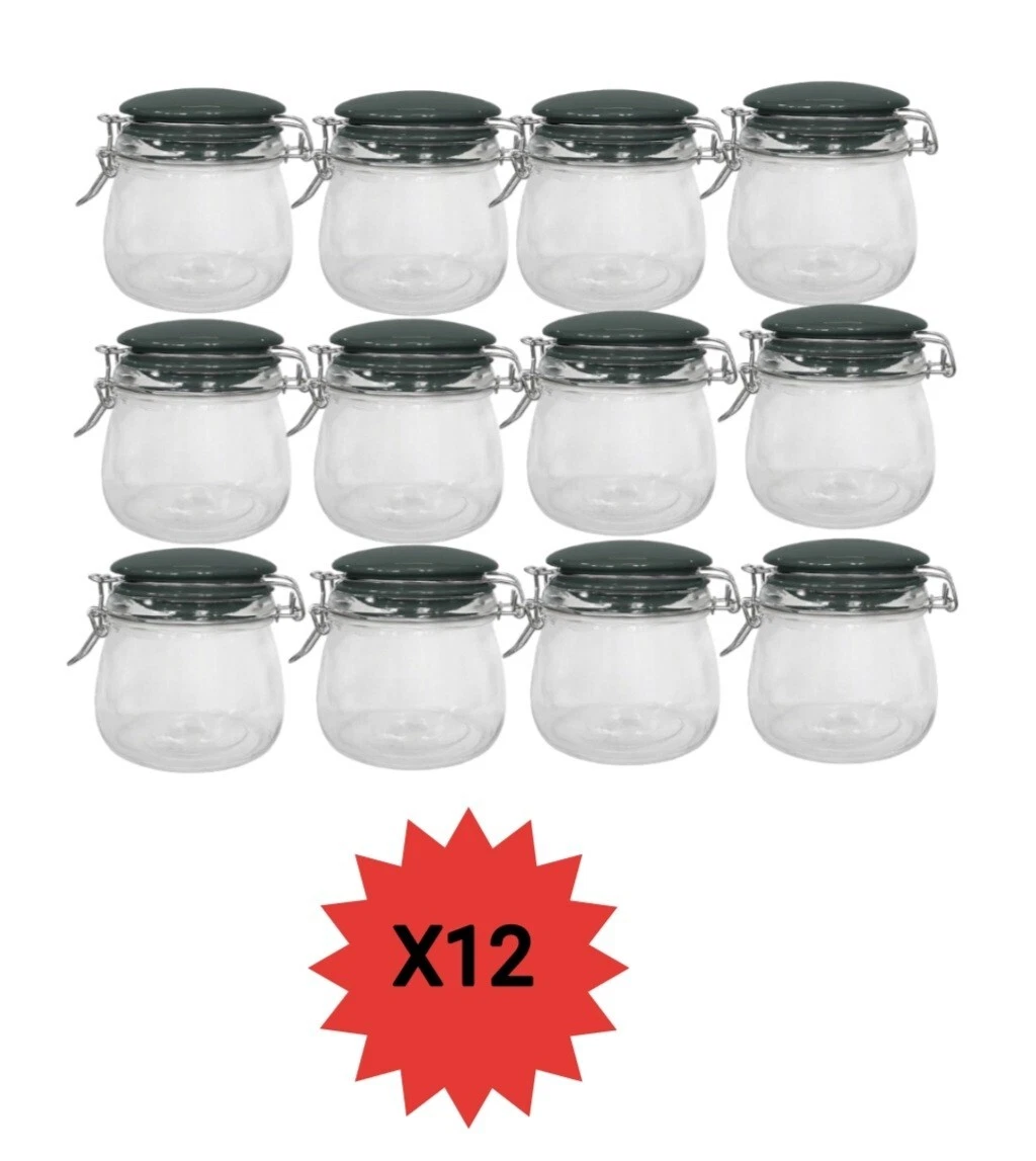 12 X 500ml Glass Storage Jars Airtight Containers Vintage Kitchen Mason Cliptop
Opens in a new windo