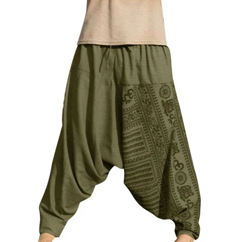 Lässige lockere Herrenhose Yoga Bohemia Aladin Baggy Haremshose Strand - Bild 11 von 17