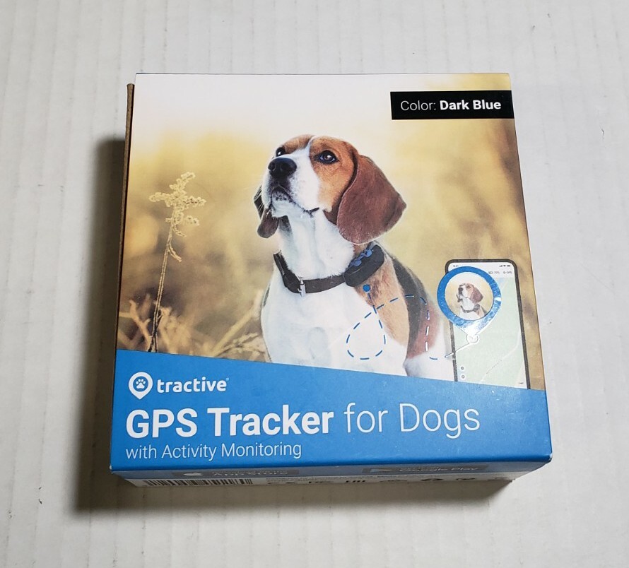 Tractive Waterproof GPS Dog Tracker Location & Activity Dark Blue NEW