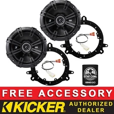 KICKER DSC6504 6.5" OEM SPEAKER REPLACEMENT KIT FOR SUBARU CROSSTREK 2018-2024
