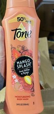 (TOTAL OF 48 oz) 2 BODY WASH TONE MANGO SPLASH COCOA BUTTER SCENT/USA MADE