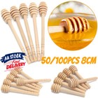 <!--F#f_0-->50/100pcs Wooden Honey Dipper Mini Wood Stirring Rod Stick Spoon Dip Drizzler<!--F/-->