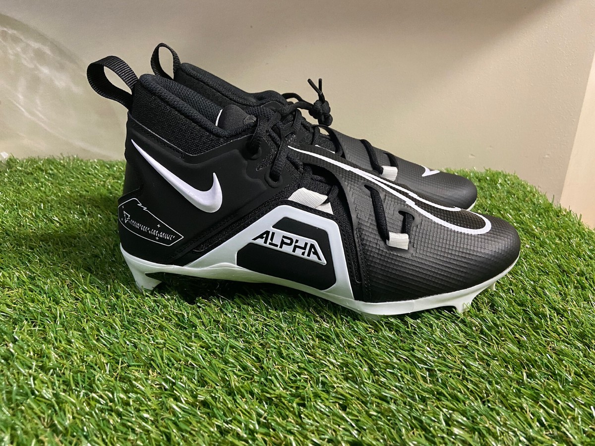 Nike Alpha Menace Pro 3 Mid Black  Football Cleats  Mens Size 13 NWOB CT6649-001 Nike Alpha Menace Pro 3 Mid Football Cleats Black Men main image 4