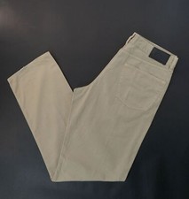HUGO BOSS Arkansas Men's Jeans Pants W36 L34 36/34 Beige Gabardine Cotton