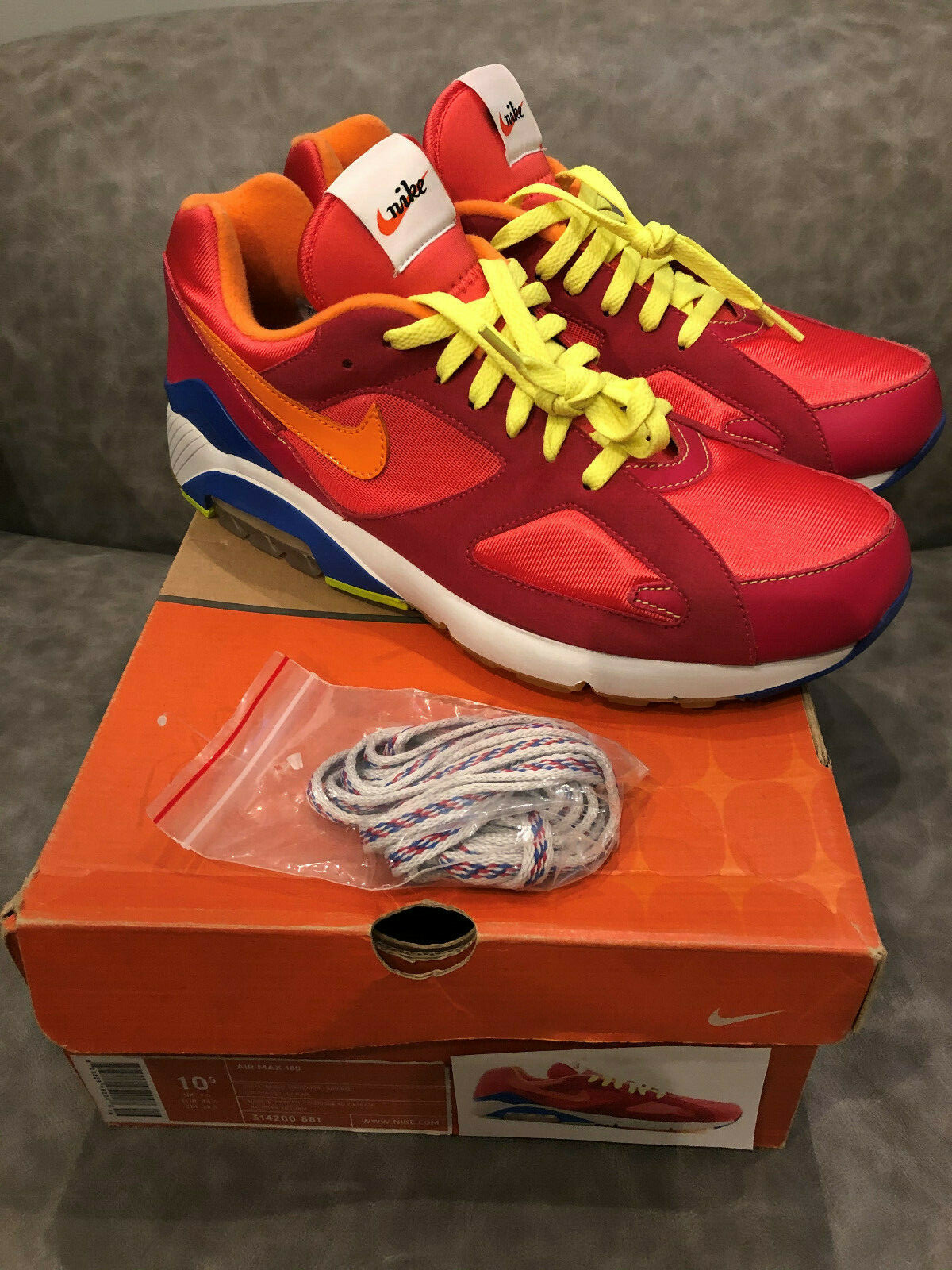 Size 10.5 - Nike Air Max 180 powerwall - 314200-881 for sale online | eBay