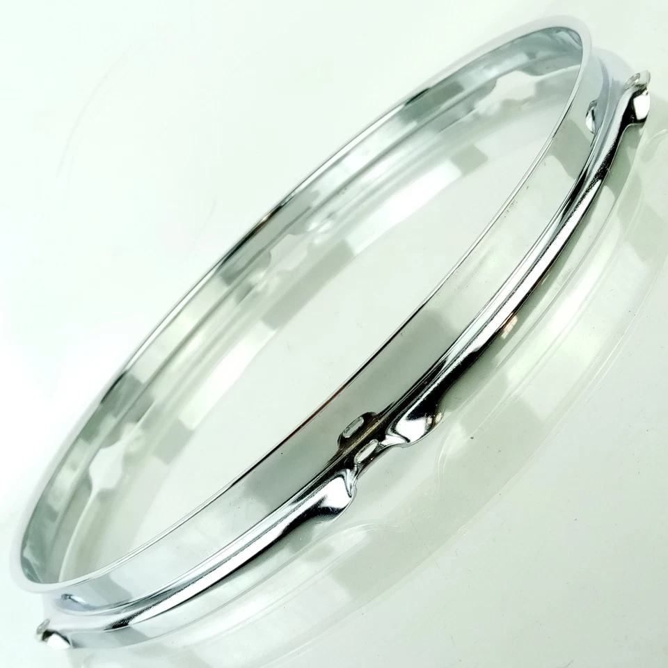 Llanta/aro de tambor Tom Ludwig 12" 6 tacos 1,6 mm vintage años 60-70 cromado Chicago EE. UU. Foto 2 de 4