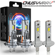 For Benz ML320 ML430 1998-2001 4x H1 H7 LED Headlight High Low Beam Combo Bulbs