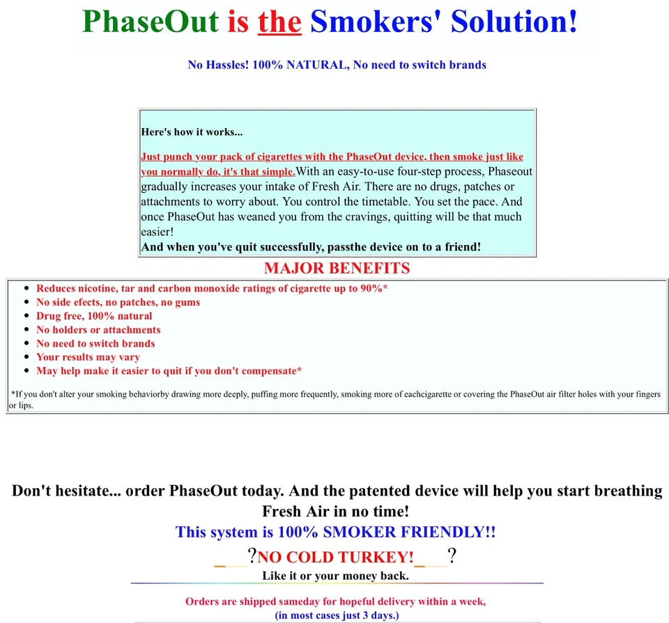 Sistema PhaseOut para dejar de fumar ¡Ahorra ahora! Foto 2 de 3