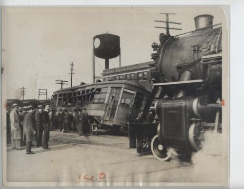 CHARLOTTE NC PHOTO ORIGINALE ÉPAVE TRAIN VINTAGE 8X10 POUCES CHEMIN DE FER 1931 - Photo 1 sur 2