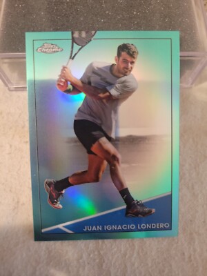 2021 Topps Chrome Tennis Aqua Refractor #85 Juan Ignacio Londero #029/150