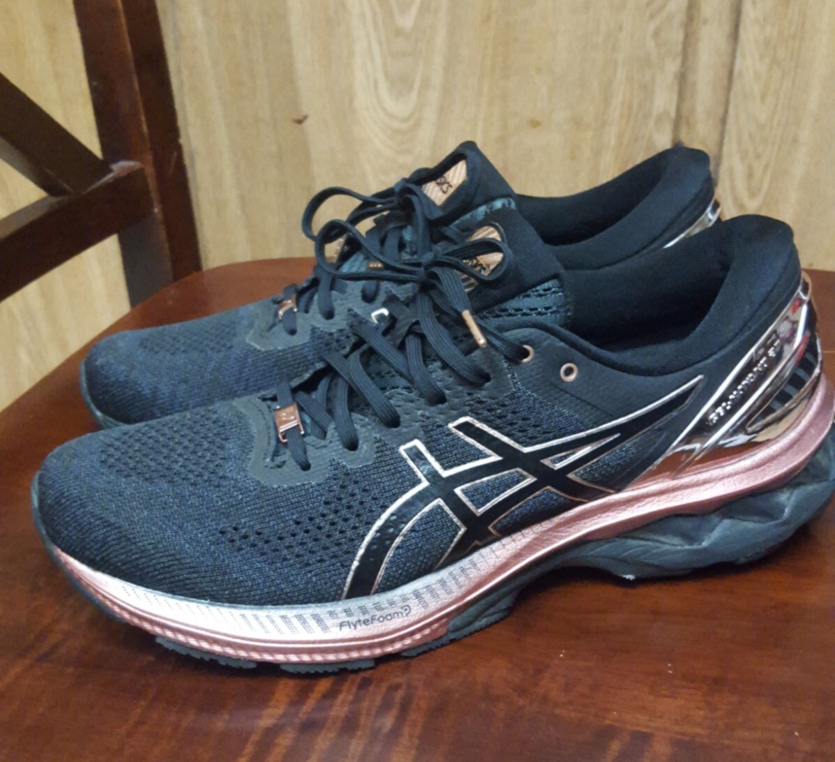 Asics GEL-Kayano 27 Platinum Women Running Shoes Black/Rose Gold Size 10.5  Rare | eBay