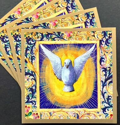 SET OF 4 Holy Spirit Christmas Cards Museums & Galleries UK England Britain