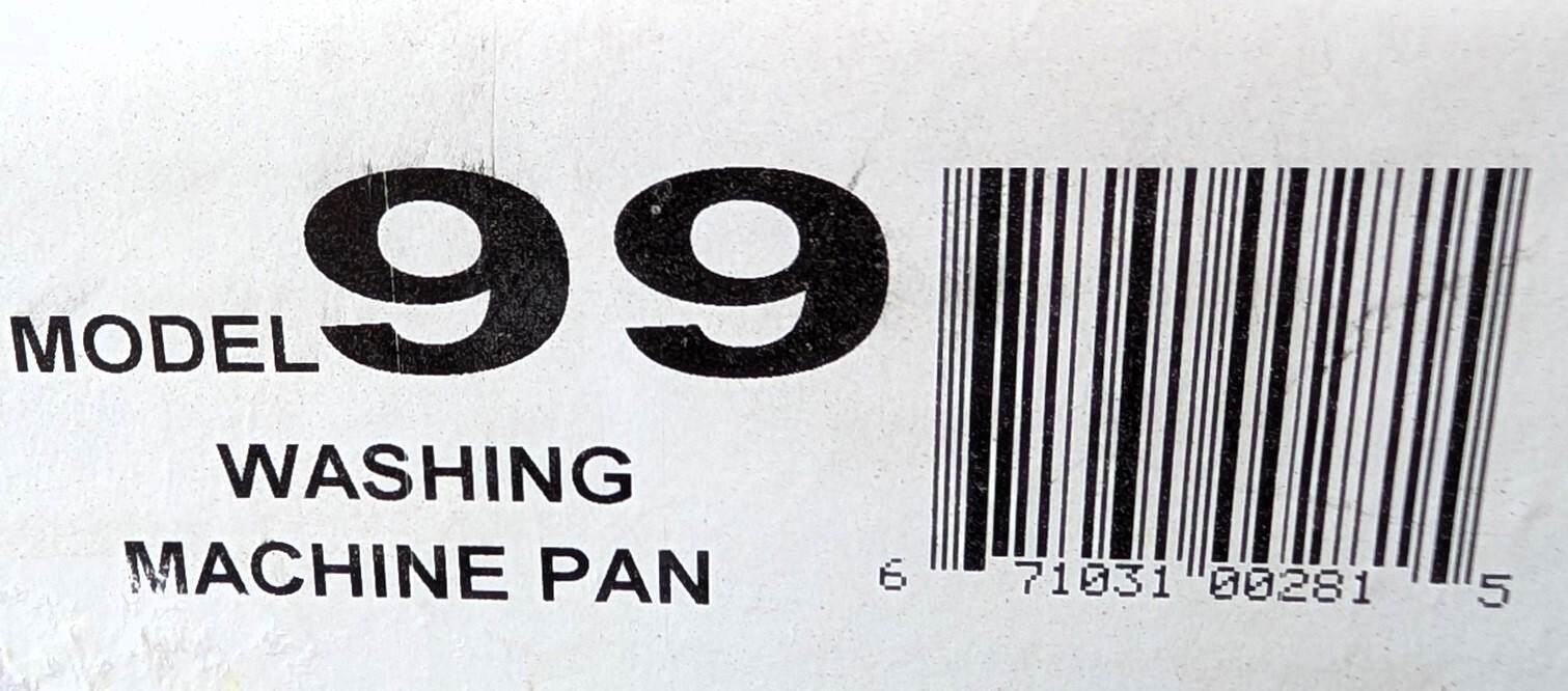 Mustee 99 DURAPAN 30 x 32 x 2 1/2 Fiberglass Washing Machine or Water Heater Pan