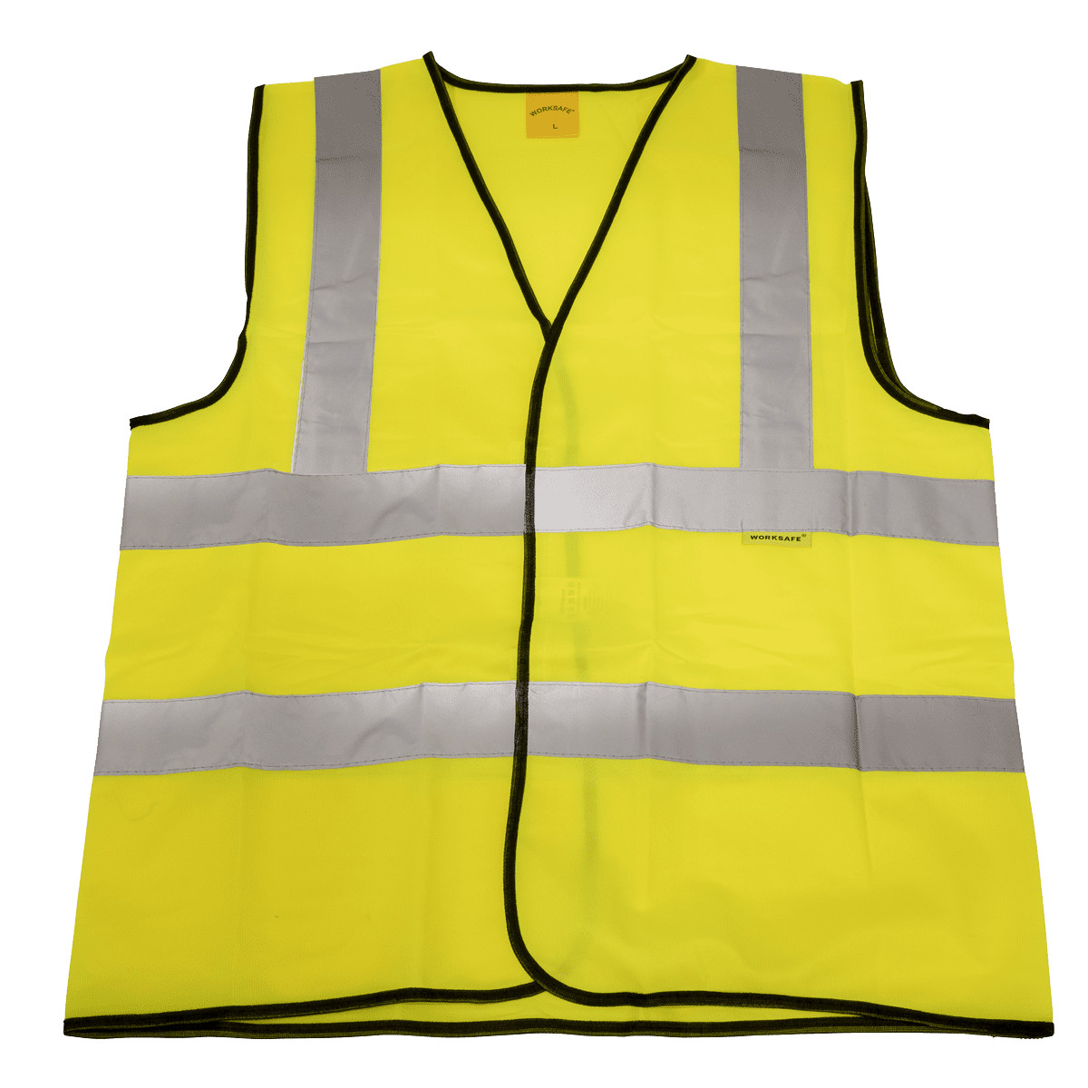 Sealey 9804M Worksafe Hi-Vis Yellow Waistcoat - Medium