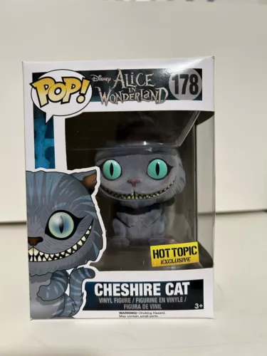 Funko Pop! Disney Alice In Wonderland Cheshire Cat #178 Flocked HT Exclusive 