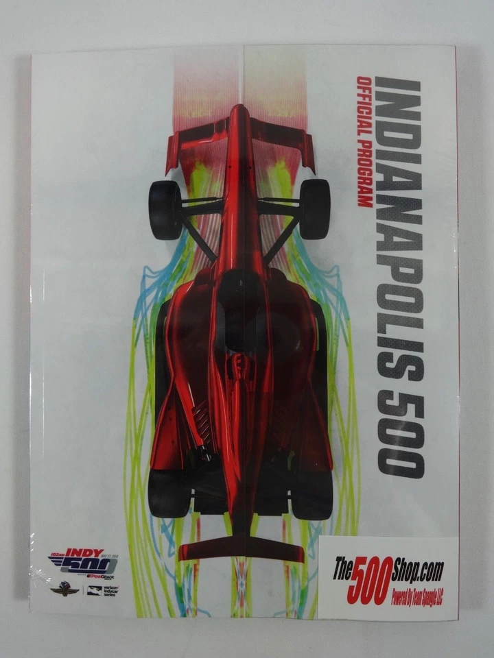 2018 Indy 500 Program Fan Pack Event Pins Patch Banner Decal Lanyard - Image 2 of 4