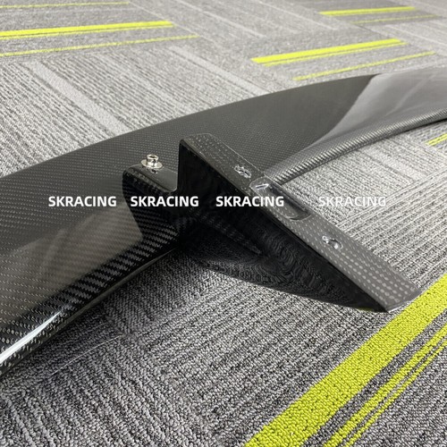 Real Carbon Fiber Rear Trunk Spoiler Lid Wing GT Style For BMW M3 M4 F80 F82 - Picture 9 of 21