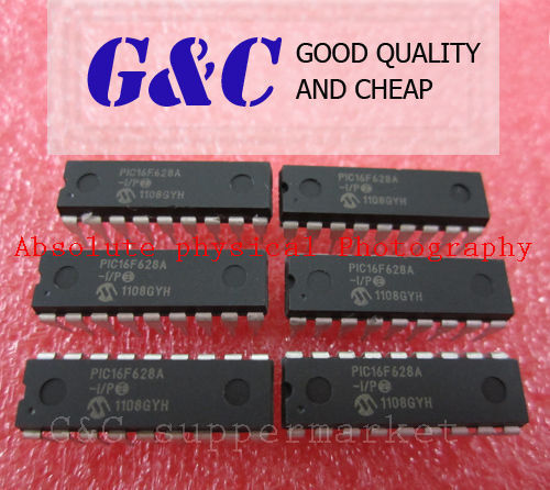 10PCS IC Microchip DIP-18 PIC16F628A-I/P 16F628A 16F628A-I/P Microcontroller A3G - Picture 1 of 2