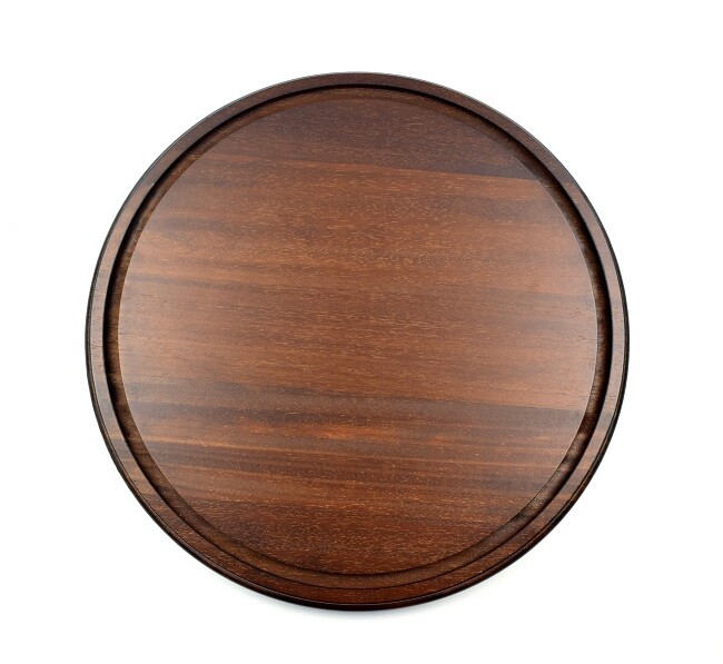 Dark Brown Wooden Base 44.7 cm for Glass Dome