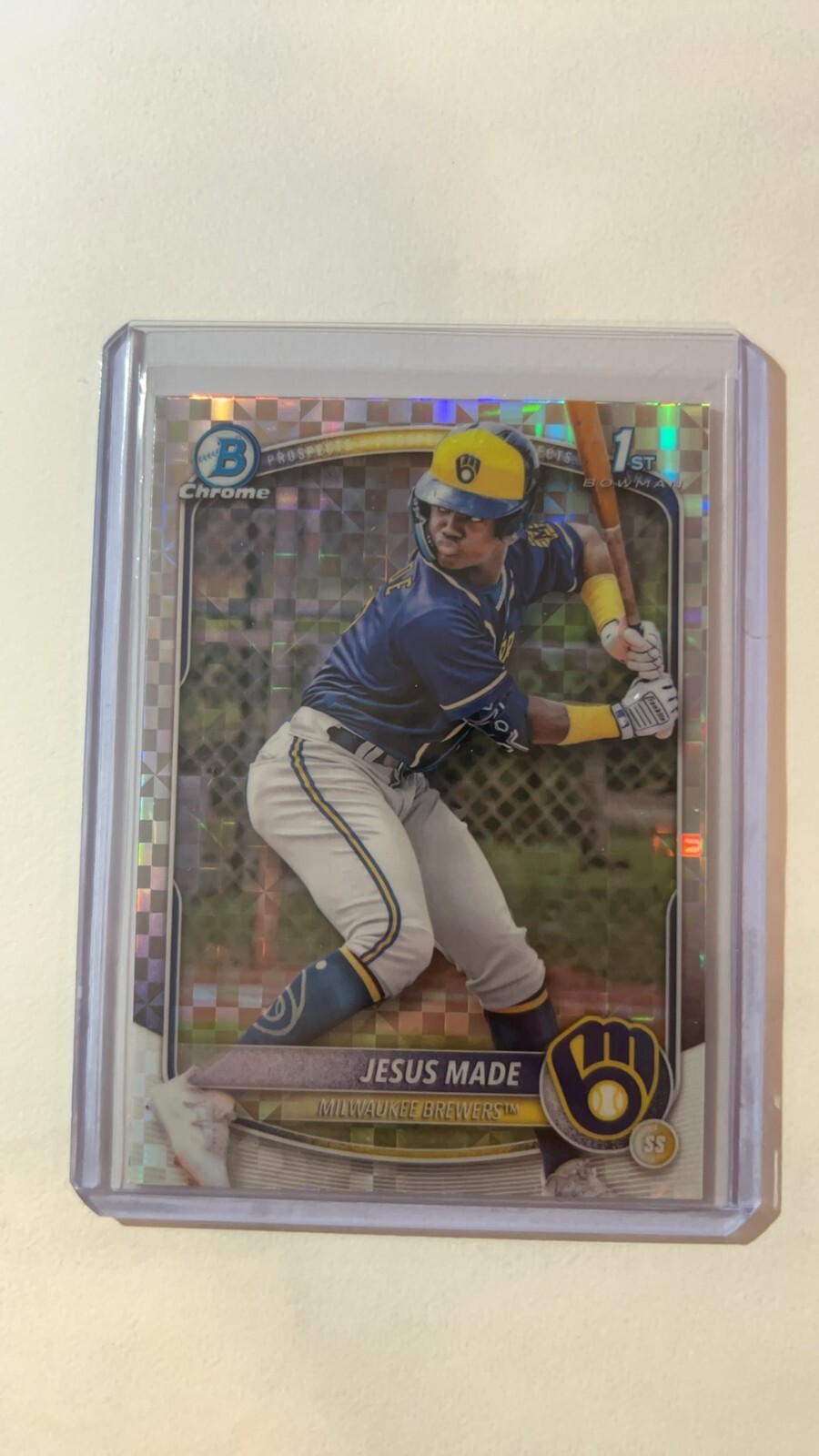 2025 Bowman Chrome 1st Bowman Jesus Made X-Fractor Refractor Parallel BCP-50