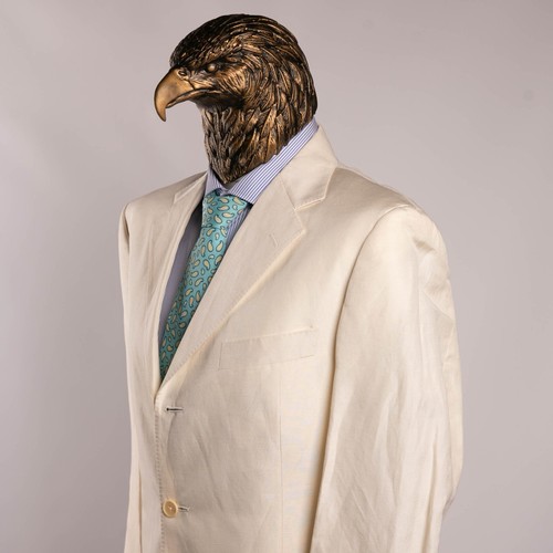 NWT $1750 LARDINI Linen and Silk Semi-Lined Sport Coat Ivory 42US/52IT - 第 1/21 張圖片