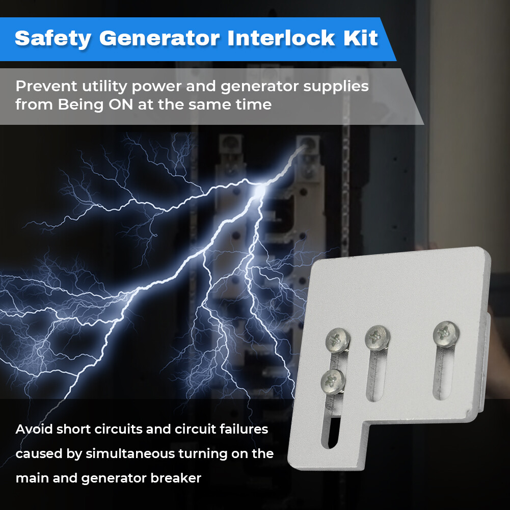 Generator Interlock Kit For Square D QO Homeline 150 or 200 Amp Panel