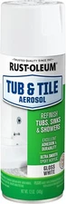 Rust-oleum 280882 Tub & Tile Spray Paint, 12 Oz, Gloss White