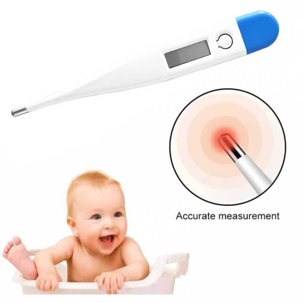 Fever Digital Thermometer LCD Display Digital Oral Armpit  Rectal Thermometer