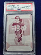 🌟 2016 Panini Prizm TYREEK HILL MAGENTA PLATE COLOR MATCH RC #1/1 PSA AUTHENTIC