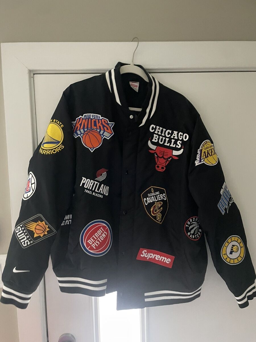 Nike Supreme NBA Teams Basketball Jacket Size XL AQ3631-010 Nike Supreme NBA Teams Basketball Jacket Size XL AQ3631-010