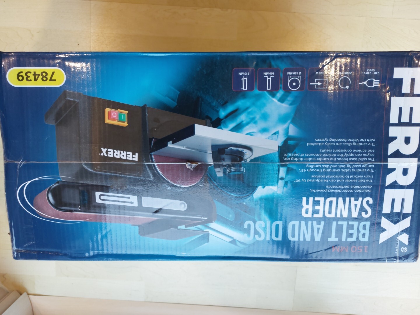 Ferrex Belt And Disc Bench Sander 370w New In Box Brought From Aldi Not