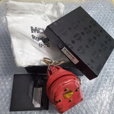 MCM mini rucksack type coin case key holder from Japan USED MINI Rare