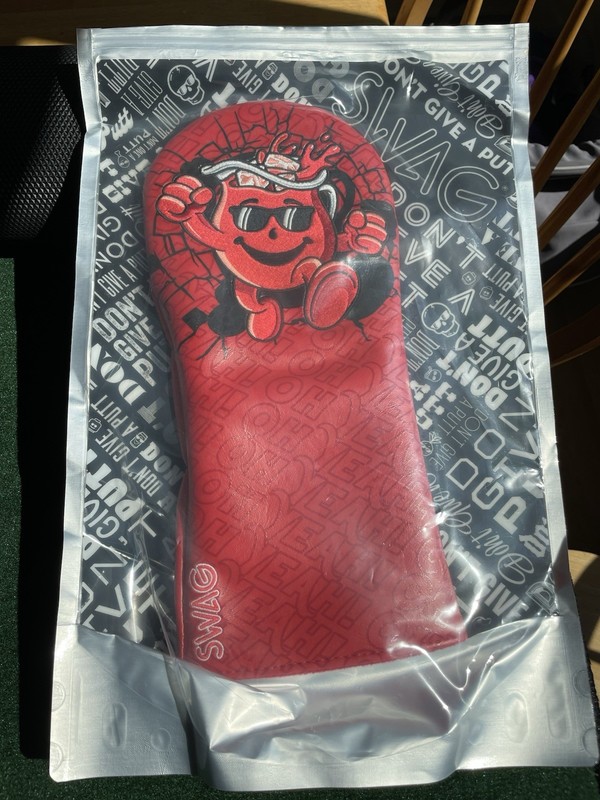 SWAG Cherry Kool-Aid Man Red Driver cover New open- (New open bag/Display only)