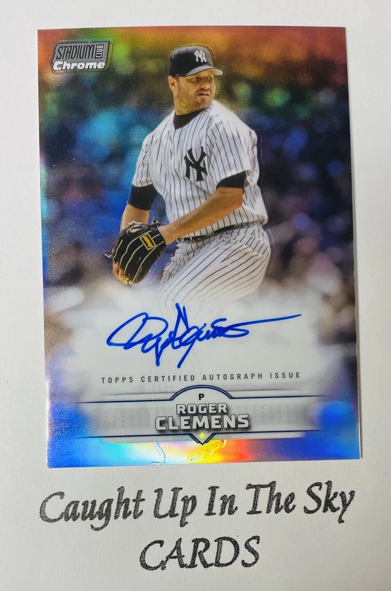 Topps Roger Clemens Baseball Autographed Sports Trading Cards