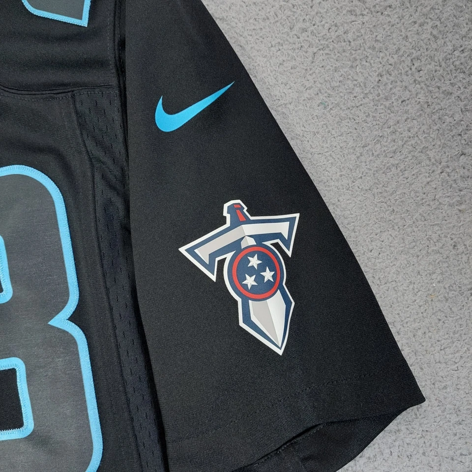 Мужская футболка Nike On Field Jersey Tennessee Titans No28 Chris Johnson размер Small черная - Изображение 3 из 4