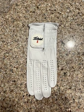 1 Titleist  Tour Perma Soft Men's Cadet Medium Golf Glove Comfort White