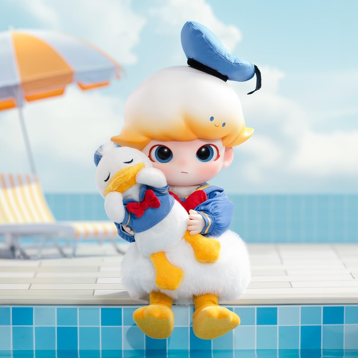 dimoo baby duck ディムー　popmart POP MART DIMOO Donald Duck 1/8 Action Figure | eBay