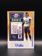 2020 Contenders Optic Rookie Ticket Orange #155 Kristian Fulton Autograph /50