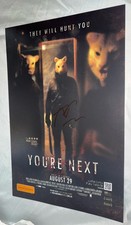 Director Adam Wingard Signed 12x18 Photo You’re Next With Proof
