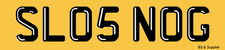SNOG Registration Number Plate SLOw SNOG ? Slow Kisser - DVLA Fee Included