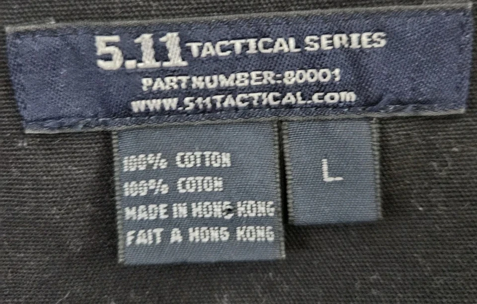 5.11 Tactical Vest Men's Size Large Black Concealed Carry Hunting Pockets L - Image 3 of 4