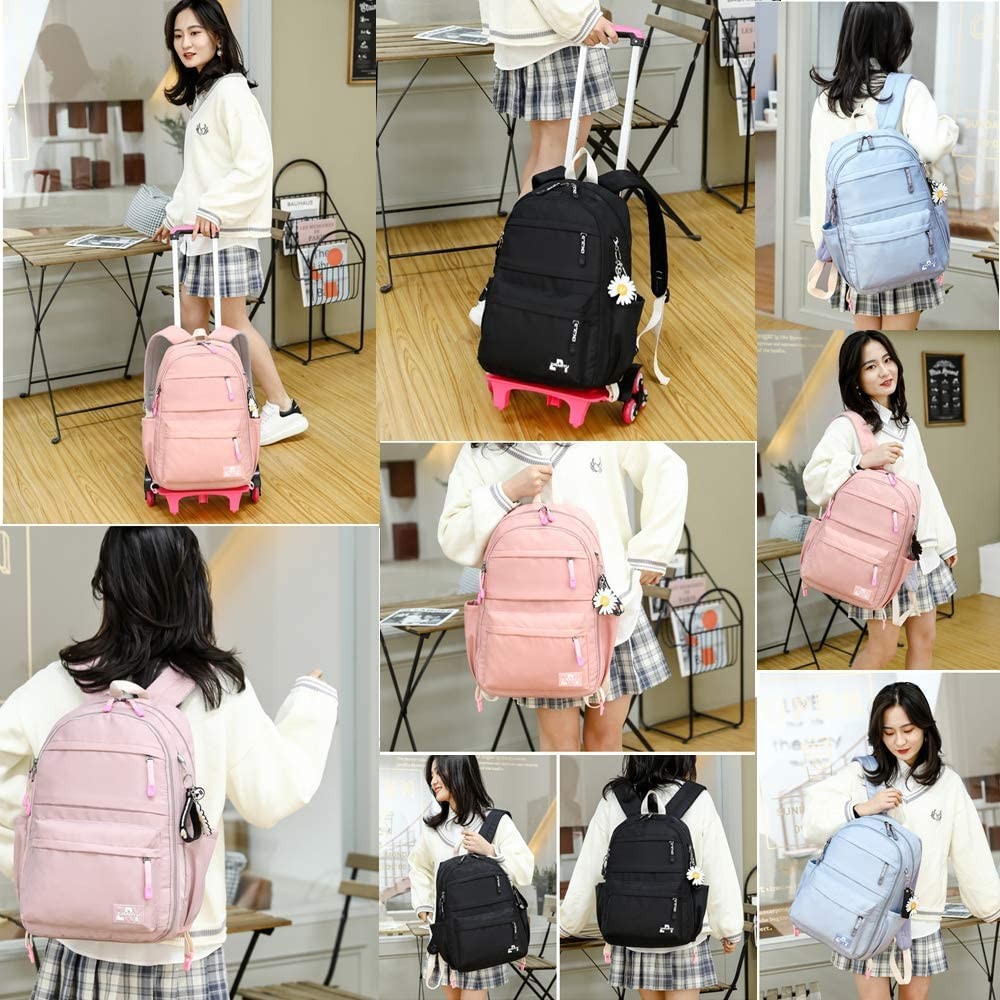 Rolling BackpackBackpack with WheelsKids Roller Backpack for Girls Boys Trave
