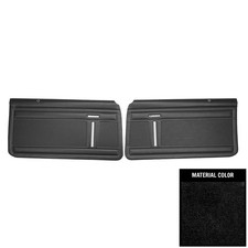 New Standard Pre-assembled Front Door Panels Black Pui Fits Chevrolet Nova Pd340