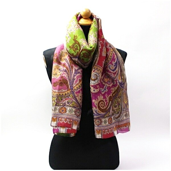 Authentic Etro Linen and Silk Rectangular Stole, … - image 1