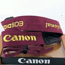 Top Mint Canon Professional Gold Logo Neck Strap for EOS Digital From Japan
