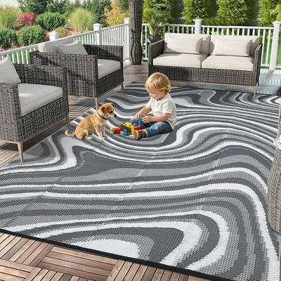 #ad Multiple Outdoor Rug RV Mat Reversible Carpet Mat fr Patio Camping Backyard Deck $73.14