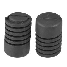 uxcell 2 Pcs Car Hood Rubber Bumper Stops Cushion Stoppers Black