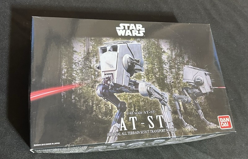 Bandai 1/48 scale plastic model kit of the Imperial AT-ST walker New